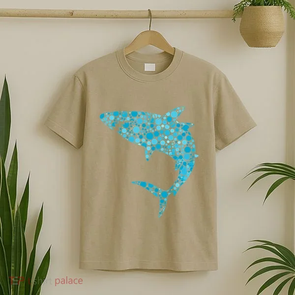 International Dot Day Teal Dot Shark T-Shirt