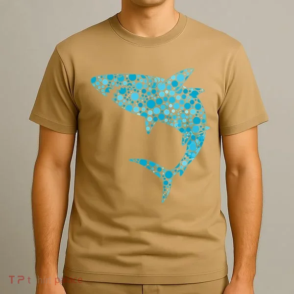 International Dot Day Teal Dot Shark T-Shirt
