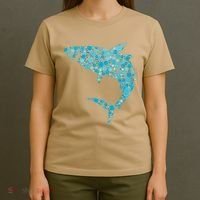 International Dot Day Teal Dot Shark T-Shirt thumb 4