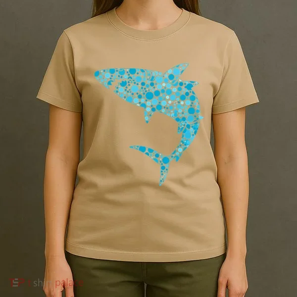 International Dot Day Teal Dot Shark T-Shirt