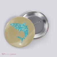 International Dot Day Teal Dot Shark Button thumb 0