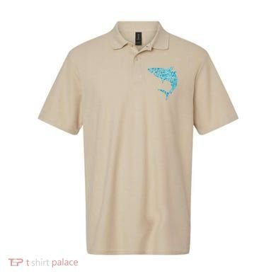 International Dot Day Teal Dot Shark Polo