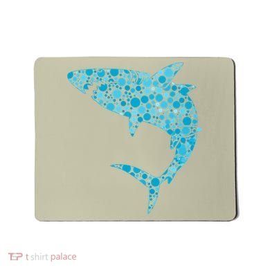 International Dot Day Teal Dot Shark Mousepad
