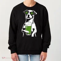 Irish Dog Drinking Beer Women's Sweatshirt thumb 0