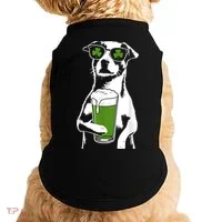 Irish Dog Drinking Beer Doggie Tank thumb 0