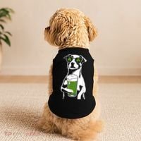 Irish Dog Drinking Beer Doggie Tank thumb 2