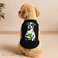 Irish Dog Drinking Beer Doggie Tank thumb 2