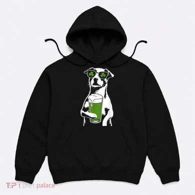 Irish Dog Drinking Beer Hoodie