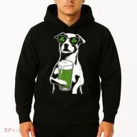 Irish Dog Drinking Beer Hoodie thumb 2