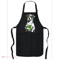 Irish Dog Drinking Beer Apron thumb 0