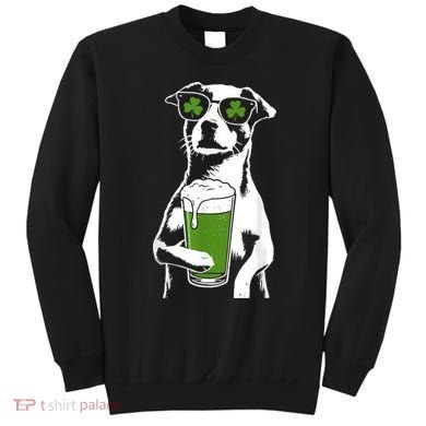 Irish Dog Drinking Beer Sweatshirt