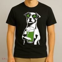 Irish Dog Drinking Beer T-Shirt thumb 3