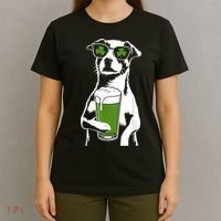 Irish Dog Drinking Beer T-Shirt thumb 4