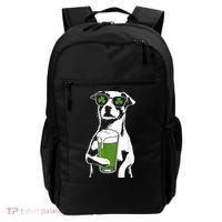 Irish Dog Drinking Beer Backpack thumb 0