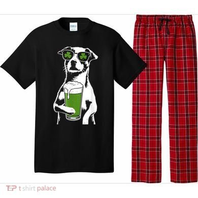 Irish Dog Drinking Beer Pajama Set
