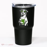 Irish Dog Drinking Beer Tumbler thumb 0