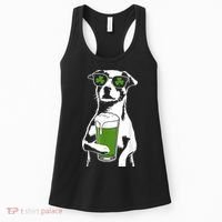 Irish Dog Drinking Beer Women's Tank Top thumb 0