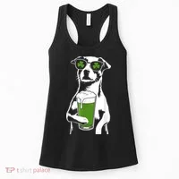 Irish Dog Drinking Beer Women's Tank Top thumb 0