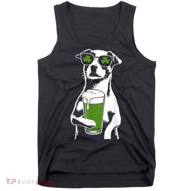 Irish Dog Drinking Beer Tank Top