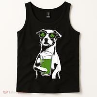Irish Dog Drinking Beer Tank Top thumb 2
