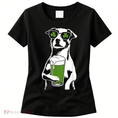Irish Dog Drinking Beer Women's T-Shirt