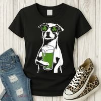 Irish Dog Drinking Beer Women's T-Shirt thumb 3