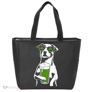 Irish Dog Drinking Beer Tote Bag