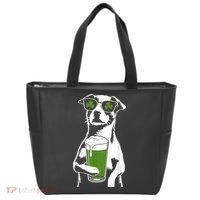 Irish Dog Drinking Beer Tote Bag thumb 0