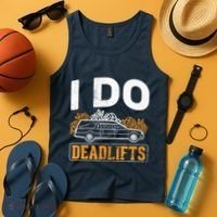 I Do Deadlifts Mortician Mortuary Funeral Director Tank Top thumb 4