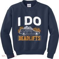 I Do Deadlifts Mortician Mortuary Funeral Director Kids Sweatshirt thumb 0