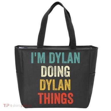 I'm Dylan Doing Dylan Things Funny Vintage First Name Tote Bag