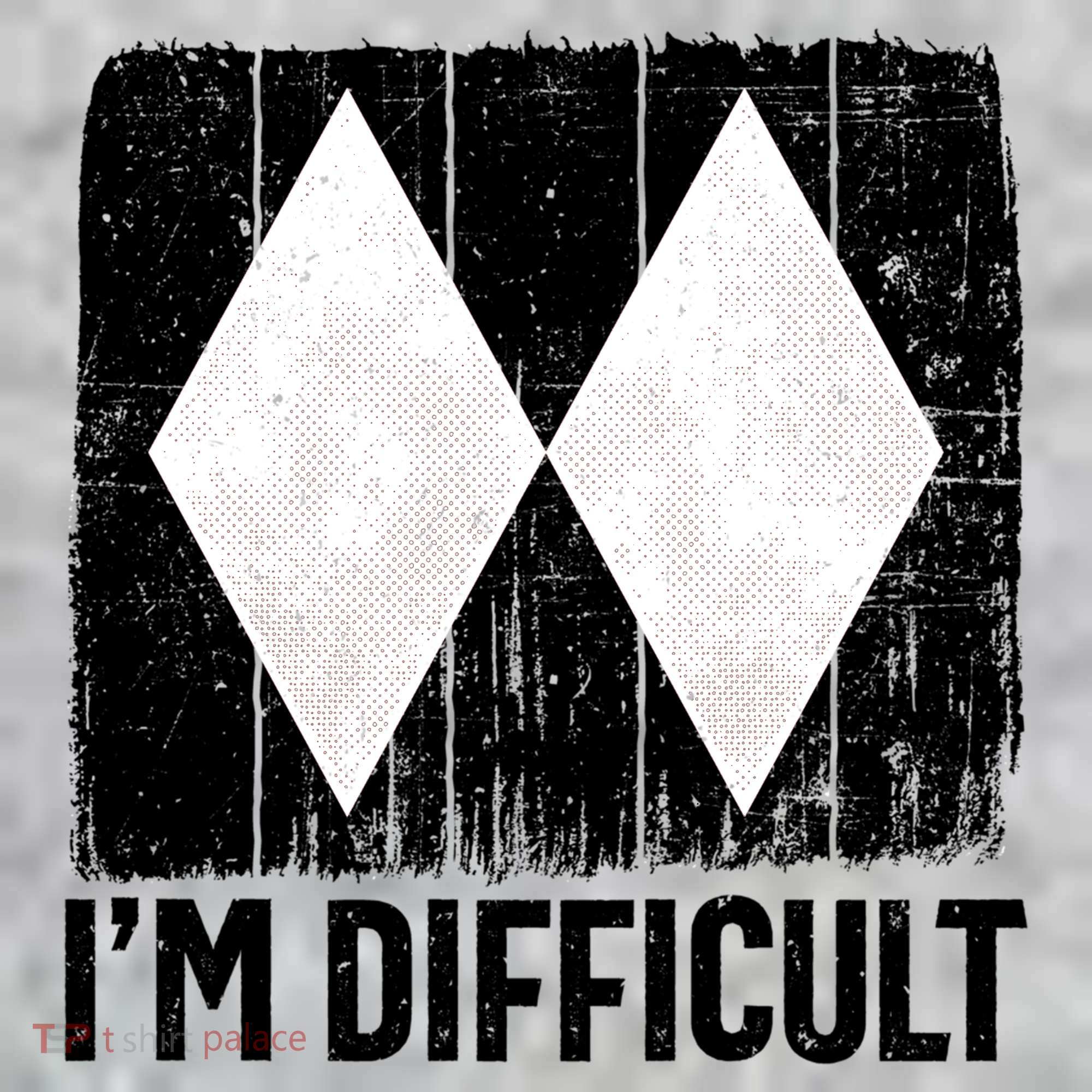 Im Difficult Double Black Diamond Ski Snowboard Gift The Baniff Cuffed Pom Beanie