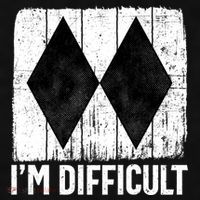 Im Difficult Double Black Diamond Ski Snowboard Gift Ladies PosiCharge Tri-Blend Wicking Tank thumb 2