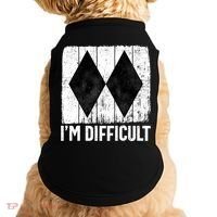 Im Difficult Double Black Diamond Ski Snowboard Gift Doggie Tank thumb 0