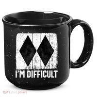 Im Difficult Double Black Diamond Ski Snowboard Gift 15oz Campfire Ceramic Mug thumb 0
