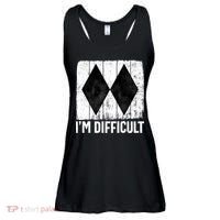 Im Difficult Double Black Diamond Ski Snowboard Gift Ladies Essential Flowy Tank thumb 0