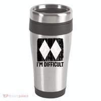 Im Difficult Double Black Diamond Ski Snowboard Gift 16oz Travel Tumbler thumb 0