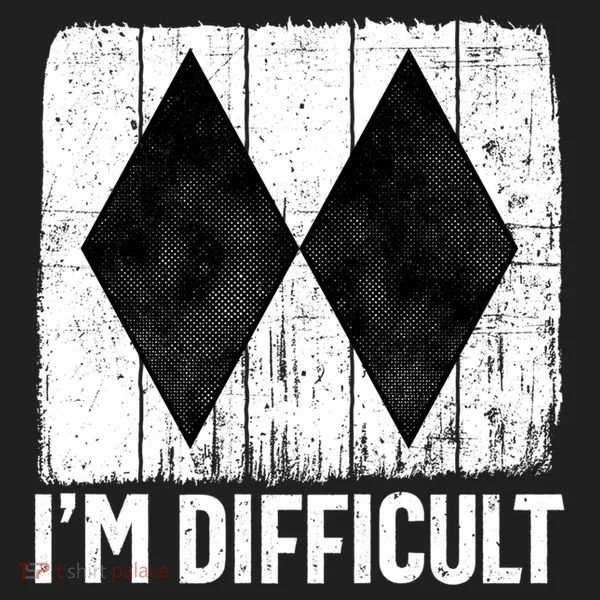 Im Difficult Double Black Diamond Ski Snowboard Gift Tumbler
