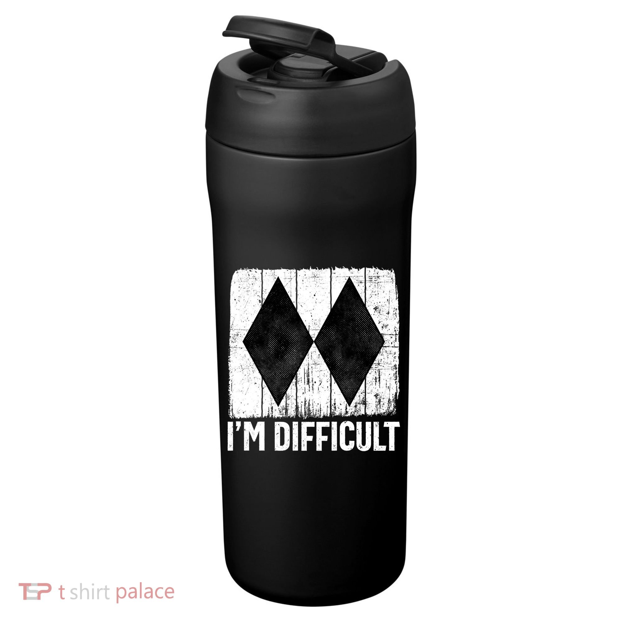 Im Difficult Double Black Diamond Ski Snowboard Gift 24oz Duet Stainless Steel Tumbler