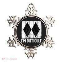 Im Difficult Double Black Diamond Ski Snowboard Gift Ornament thumb 0