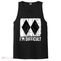 Im Difficult Double Black Diamond Ski Snowboard Gift PosiCharge Competitor Tank thumb 0
