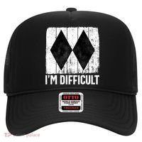 Im Difficult Double Black Diamond Ski Snowboard Gift Hat thumb 0