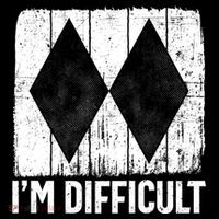 Im Difficult Double Black Diamond Ski Snowboard Gift Kids Sweatshirt thumb 2