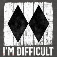 Im Difficult Double Black Diamond Ski Snowboard Gift Vector Backpack thumb 2