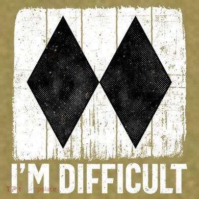 Im Difficult Double Black Diamond Ski Snowboard Gift Garment-Dyed Women's Muscle Tee