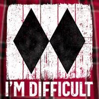 Im Difficult Double Black Diamond Ski Snowboard Gift Women's Flannel Plaid Pajama Pants thumb 2