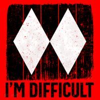 Im Difficult Double Black Diamond Ski Snowboard Gift Santa Hat thumb 1