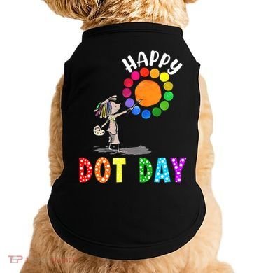 International Dot Day Colorful Polka Dot Happy Dot Day Doggie Tank