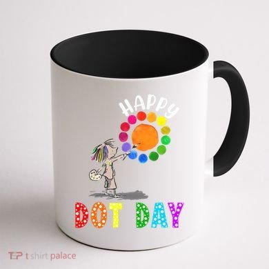 International Dot Day Colorful Polka Dot Happy Dot Day Coffee Mug back