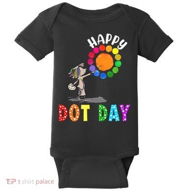 International Dot Day Colorful Polka Dot Happy Dot Day Baby Bodysuit